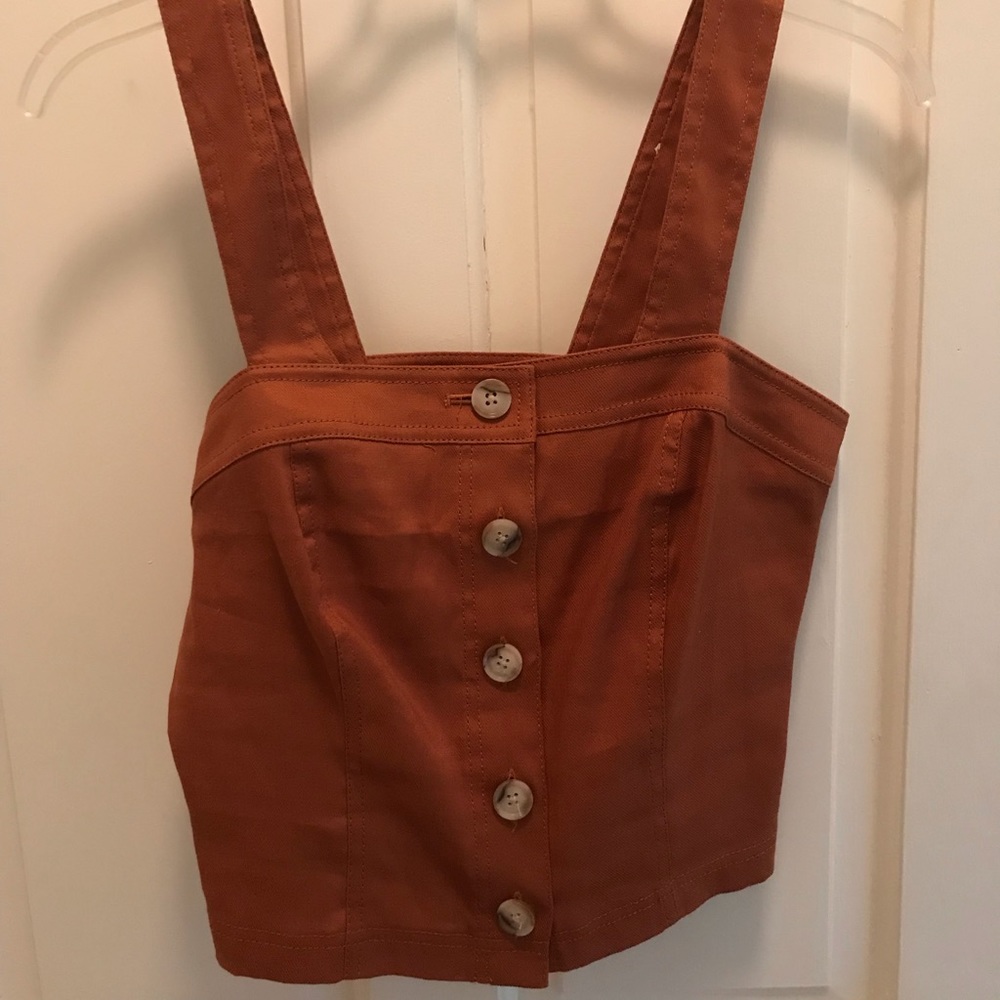 Banana Republic Size 2 Copper Crop Top